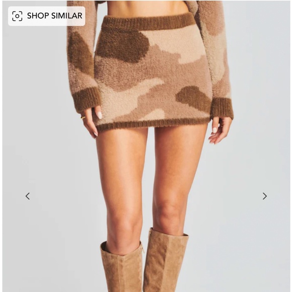SER.O.YA Brushed Mini Skirt - Picture 1 of 6